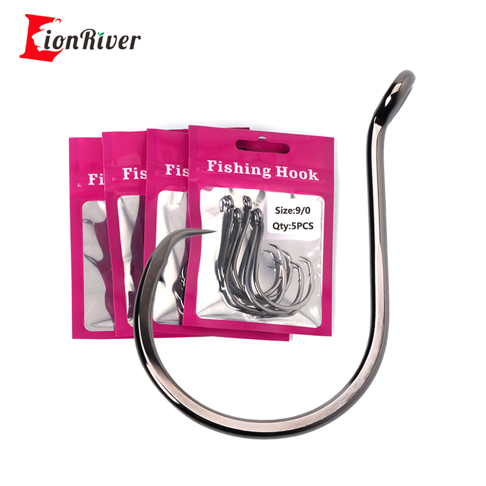 Fishing Hook Assortment - خطاف دائري ثقيل من النيكل الأسود