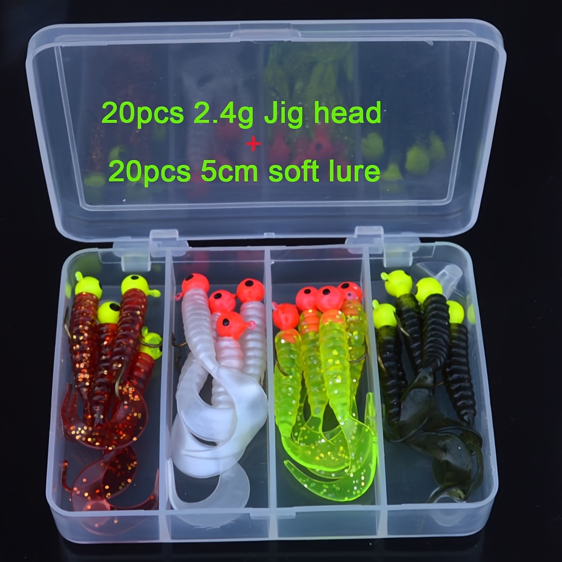 Fishing Hook Jig - مجموعة طُعم صيد السمك 40 قطعة/مجموعة: