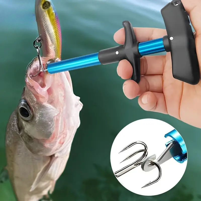 Fishing Hook Sharpener - 1 قطعة المحمولة الألومنيوم T-هوك تاكر