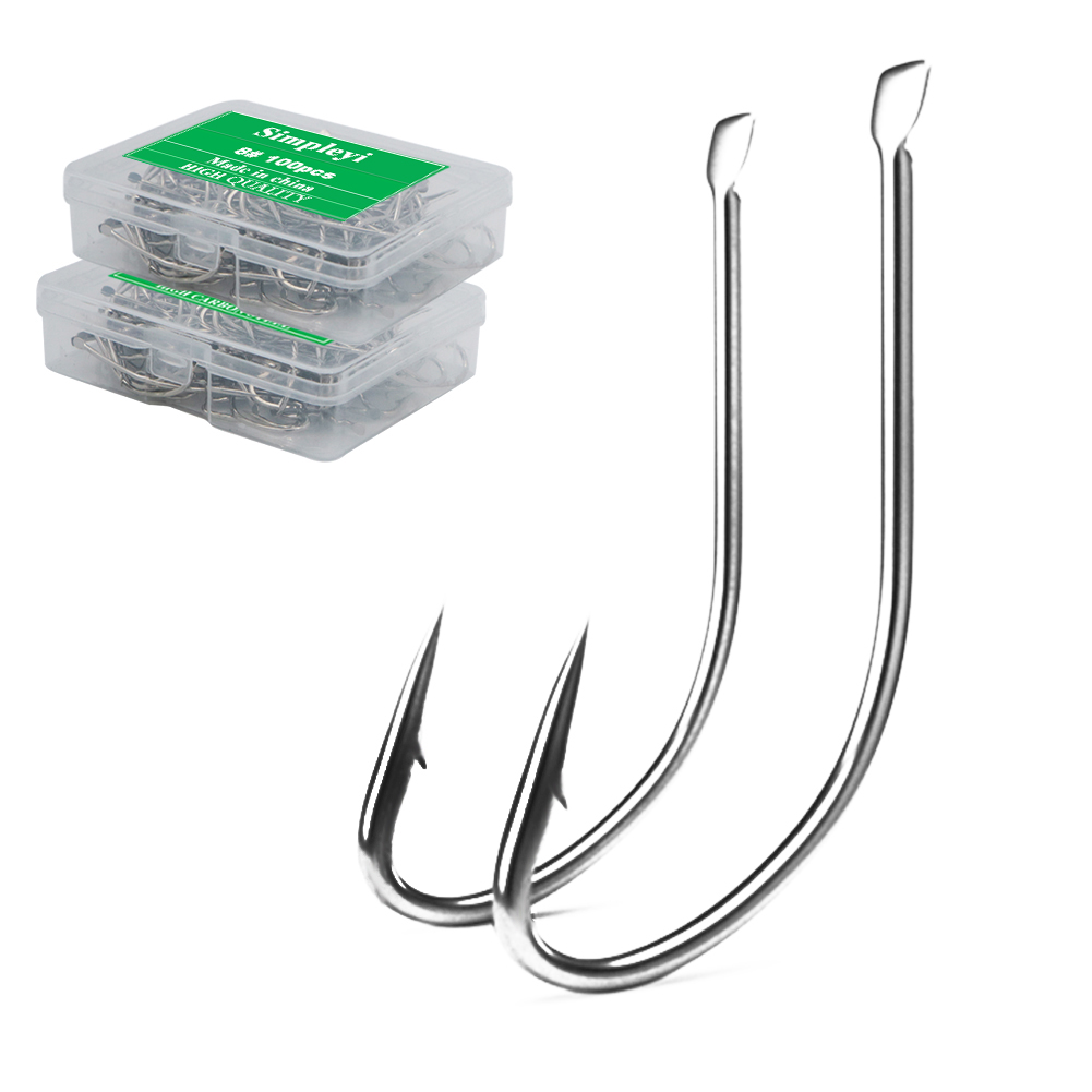 Fishing Hook Assortment - 100 قطعة/صندوق Iseama دائرة الكارب الصيد