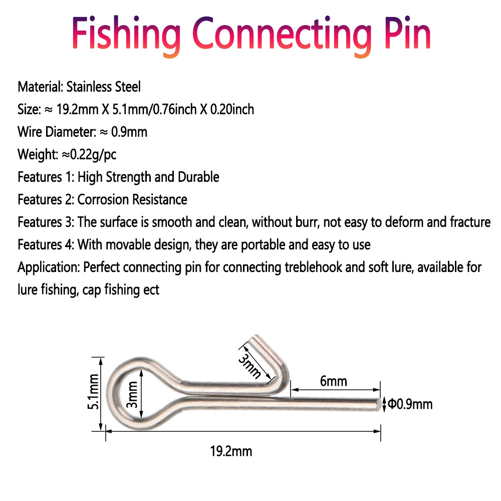 50/100 قطعة من خطافات ومسامير  - مراجعة Fishing Hook Stainless Steel وسعره