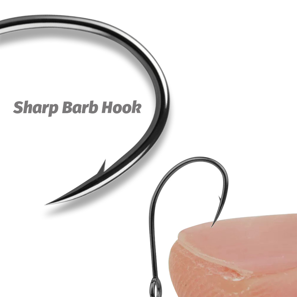 20 قطعة خطافات واحدة بحلقة كبي - مراجعة Fishing Hook Assortment وسعره