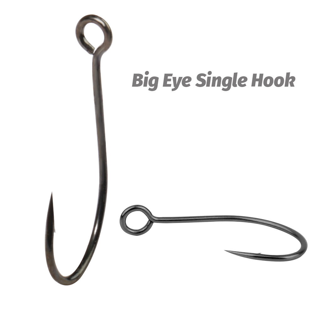 20 قطعة خطافات واحدة بحلقة كبي - مراجعة Fishing Hook Assortment وسعره