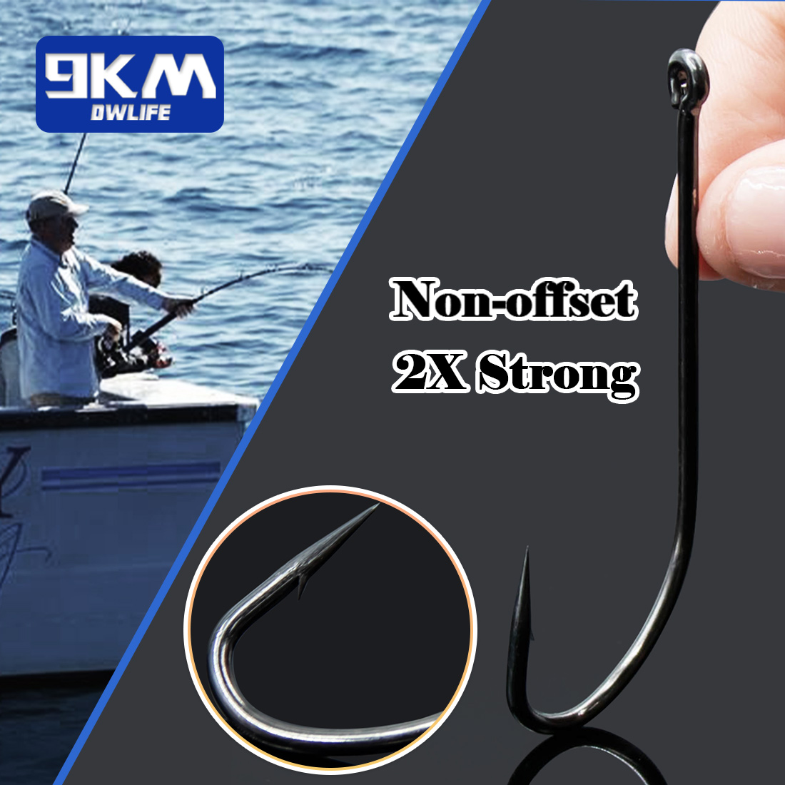 9 كجم صنارة صيد لمياه البحر 50 - مراجعة Fishing Hook Assortment وسعره
