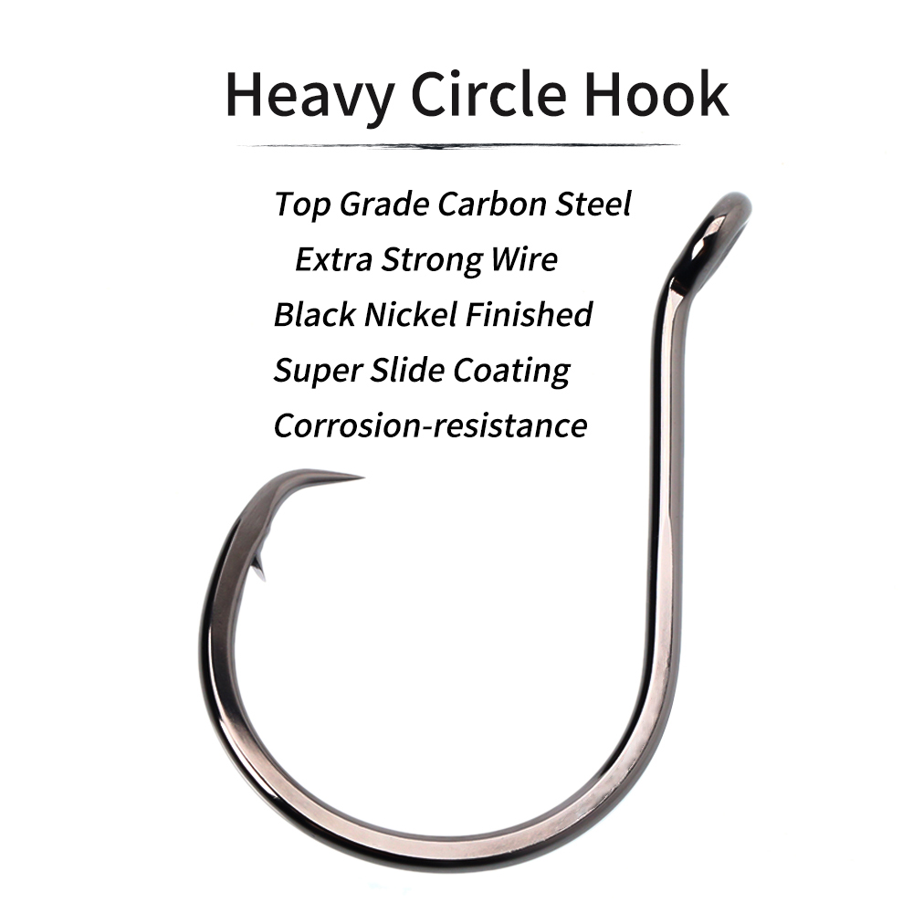 خطاف دائري ثقيل من النيكل الأس - مراجعة Fishing Hook Assortment وسعره