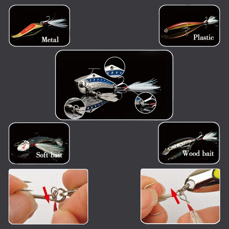 MNFT-طعوم صيد من الجلد ، خطاف  - مراجعة Fishing Hook Treble وسعره