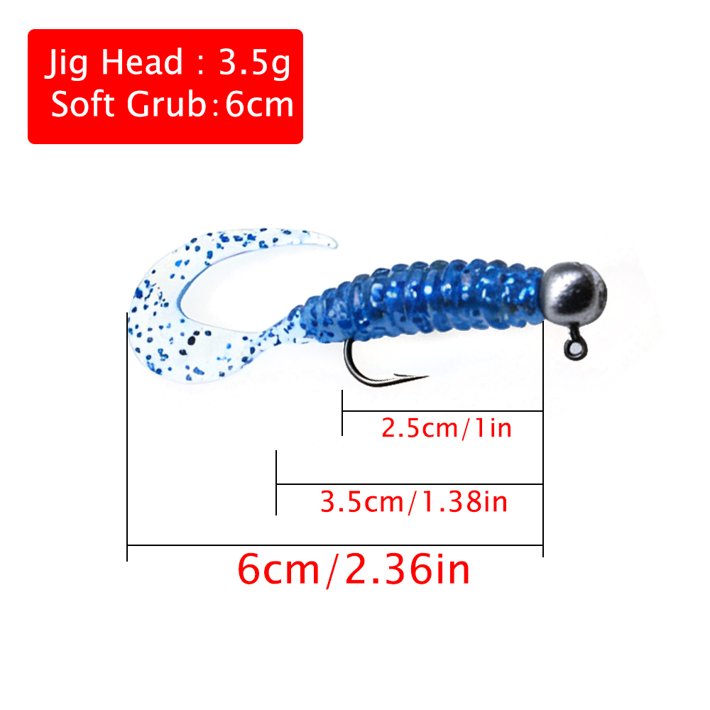 طعم صيد سمك ناعم من البلاستيك  - مراجعة Fishing Hook Jig وسعره