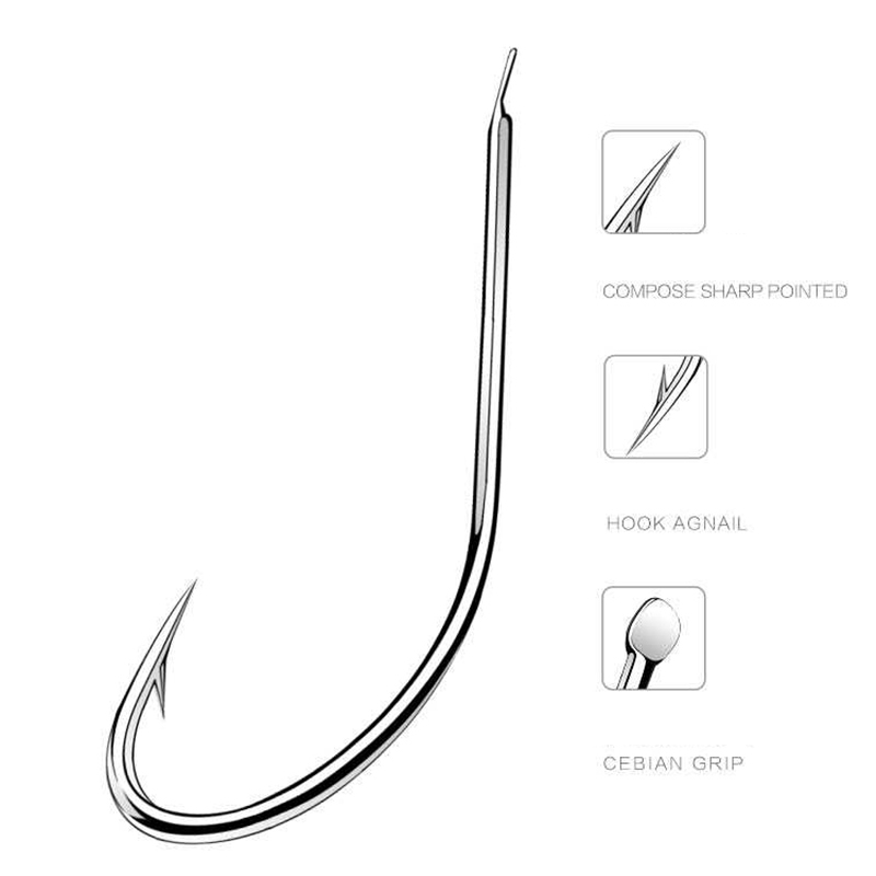 100 قطعة/صندوق Iseama دائرة ال - مراجعة Fishing Hook Assortment وسعره