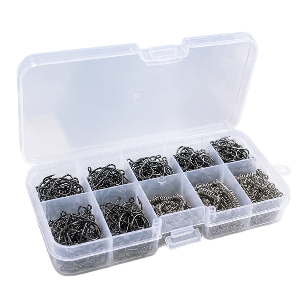 خطافات صيد الربيع 730 قطعة متن - مراجعة Fishing Hook Assortment وسعره