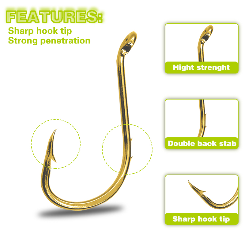 50 قطعة من خطافات الأخطبوط لصي - مراجعة Fishing Hook Assortment وسعره